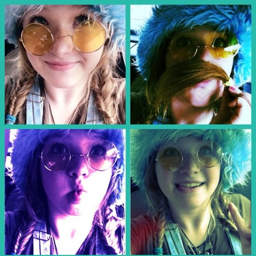 Yellow! I probably love eveything tht u do so, lets be freinds! im a special effects makeup artist, i love purle,blonds,blue eyes,ouat,singing,acting,1D+ more!