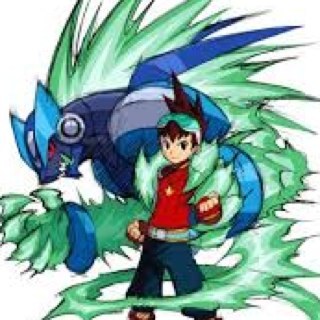 Hey, the name's Subaru Hoshikawa! I live in Kodama Town, and I can merge with War-Rock to become Rockman. Hey, stop messing around, War-Rock! [#MMSFRP]