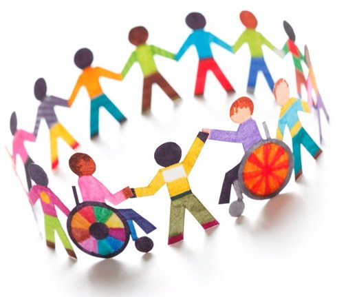 A favor de la inclusión de personas con discapacidad.