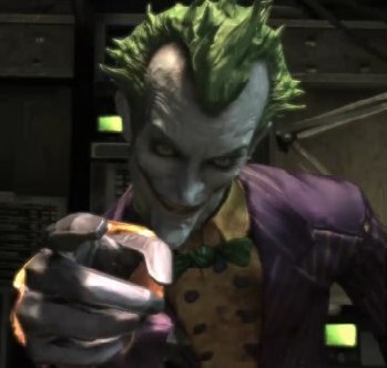 the clown prince of crime you better laugh or you go boom Batsy needs to lighten up