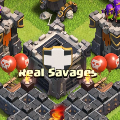 Twitter page for clan Real Savages-we started in Nov/2012!We started as a small clan like everyone else but now we've made kingdom!Savagely best place around!