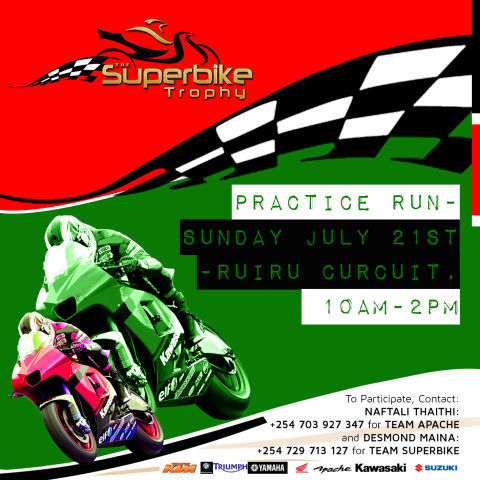 The Superbike Trophy. An East African Superbike Race, started in 2013