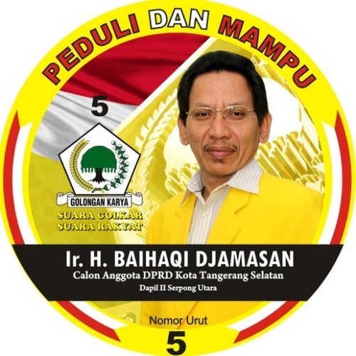 Calon Anggota DPRD Kota Tangerang Selatan Partai GOLKAR No. 5 | PEDULI DAN MAMPU | baihaqipedulitangsel@gmail.com