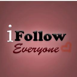 I try to follow as many people as I can! Follow me and I will follow you back! :D