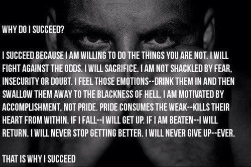 Nothing but motivation
