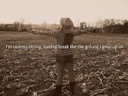 this is a girl that is proud of where she comes from. kickin it in the sticks.