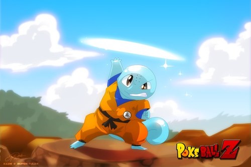 The perfect mix between The pokemon squrtle and the dragon ball Z character krillin