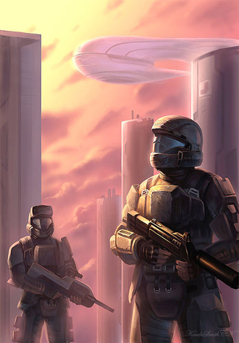 I am Staff Sergeant Marcus, leader of Specter FireTeam. Jump first feet into hell, Trooper! Its our motto that we carry proudly to the field with us!