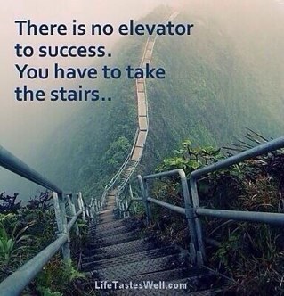 it's like walking up an escalator