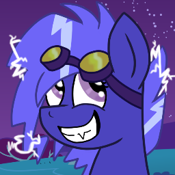 The fun loving, playful, chaoticly electric member of Nightmare Moon's ShadowBolts. Extreme risk taker. ((#MultiverseRP))