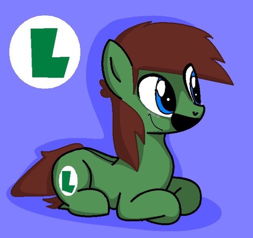 H-Hey Everypony Its Me Luigi, Marios Beloved brother Im kinda shy and scared as my brother says. Adventures are my cup of tea!