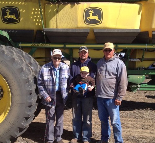 Farm & Ranch near Whitewater Montana with my wife and kids.