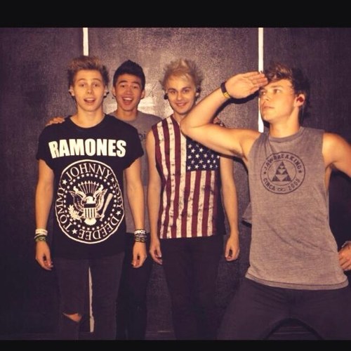 I love 4 amzing boys you may know them as Mikey, Luke, Ash, and Cal. I know them as my life savers! 0/4 and 0/5 @michael5sos @calum5sos @ashton5sos @luke5sos