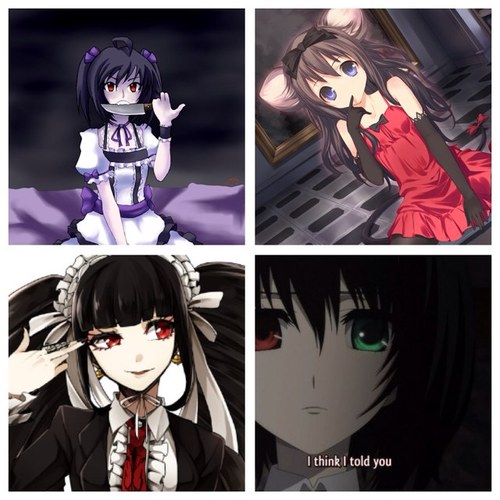 Annie: i like biting knifes or anything 
Madi: im a lil mouse thats shy 
Jen: im a maid looking for a master 
Scar : im a foster kid lonely