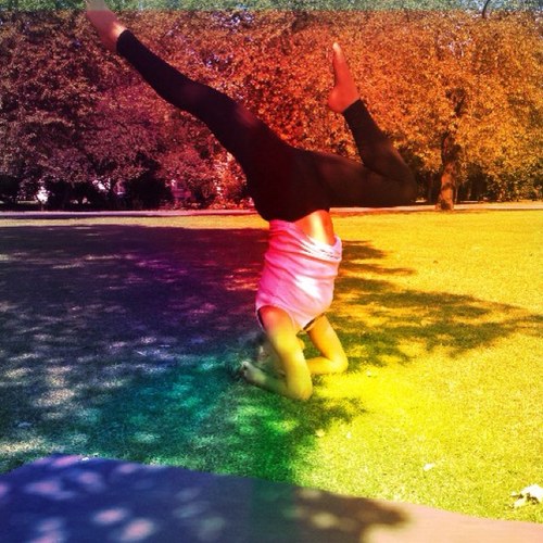 pamayoga's profile picture. London-based Yoga Teacher - Pioneer of Yoga in the Park. Teaches how to stand on your head / your own two feet.... delete as appropriate