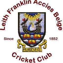 Leith Franklin Academicals Beige Cricket Club Est. 1852. 1st XI East League Division 3; 2nd XI East League Division 7