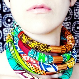 Eye-catching statement accessories designed and handmade by Halifax artisan Rita Van Tassel.
