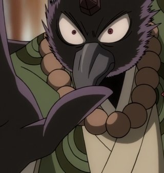 My name is Karasu Tengu! One of Nurarihyon-sama's many yokai in his Hyakki Yakou! My idiot children are Kuroumaru,Sakaki and Tosakamaru