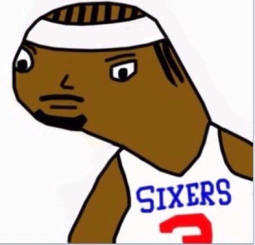 Original Allen Iverson toon | We talkn bout prahctice | not affiliated with the real Allen Iverson |