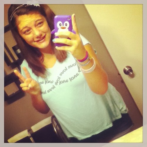 I'm in middle school. I have lots of friends! i am really athletic. I do volleyball, basketball, track, and swimming! follow me cause i am new at this!:)