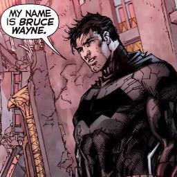 I am The Batman. I made an oath with the greater ideal of justice. I swore revenge on criminals for my parents. You may know me as Bruce Wayne. (DC owns)
