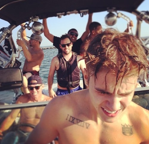 Belieber is my name, my blood is purple, I speak Bieberish, i live in bieber world, see that guy? He's mine