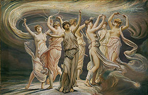 Greek Mythology (the seven sisters): Alcyone, Asterope, Celæno, Electra, Maia, Merope,   Taygete,