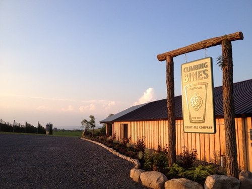 Climbing Bines Craft Ale Co. is located on the west side of Seneca Lake along the Finger Lakes Brew Trail.