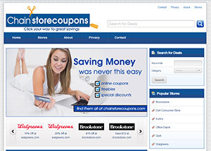 http://t.co/LMwiNhAS1L offers online coupons from major retail outlets such as office depot, dell, walgreens, and payless shoe source.