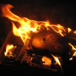 pcmeltdown's profile picture. When all else fails, use more lighter fluid.