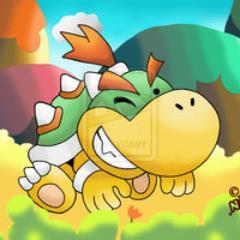 Soy Bowsy, el príncipe Koopa. Mi papi es Bowser, y mi mami es Peach. ¡No te metas conmigo, joo! #SpanishFakeSmashBros 0516-7403-6580