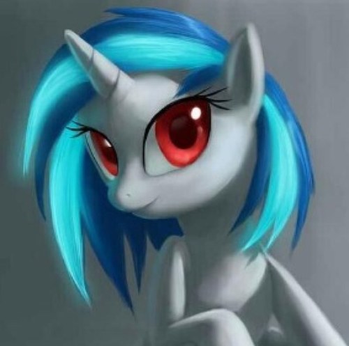 The best DJ of all Equestria! *puts a hoof on @ClassicalMare's shoulder* And this is my roommate, Tavi! *grins* (MV Ponies RP)