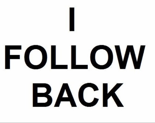 I follow back and unfollow back