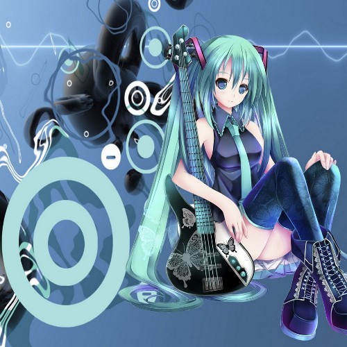 I'm Miku Hatsune..  Master said that I was made to sing for the entertainment of huma~ Leek!! Gimme the leek!!