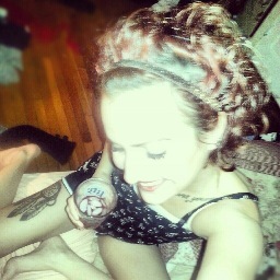 red headed freak. hippie. lush. pizza eater.