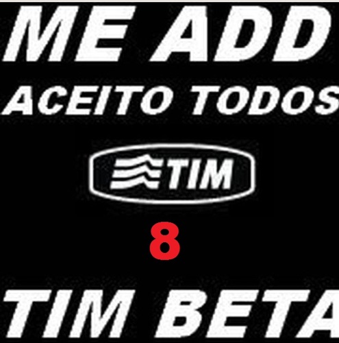 Operação Tim Beta Lab , todos que me seguirem eu seguirei de volta!
─╔╗╦╔╗╔╗──╦╗╔═──╗╔╔╗╦╔╦╗╔╗─ ─╚╗║║╦║║──║║╠═──║║║║║─║─╠╣─ ─╚╝╩╚╝╚╝──╩╝╚═──╚╝╚╝╚═╚─╝╩─