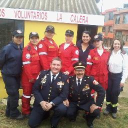 BOMBEROS VOLUNTARIOS  LA CALERA  CUNDINAMARCA   ORGULLOSOS DE SERVIR     10 AÑOS