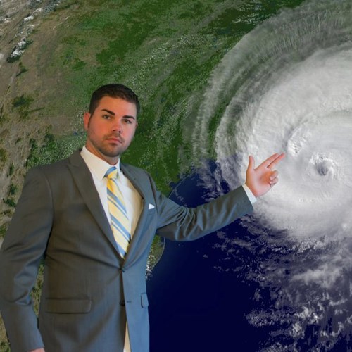 The most overly optimistic hurricane forecaster in the known universe.