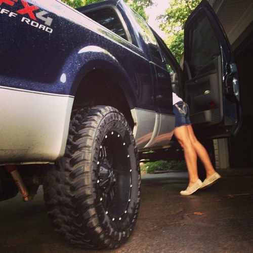 I love my boyfriend. ❤ He loves his truck.