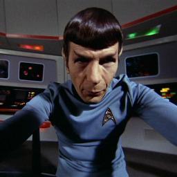 Commander Spock. U.S.S Enterprise, One of the most well known First Officer's in Starfleet. Son to Sarek and Amanda. Born on Vulcan. I do not lie. |#MV|
