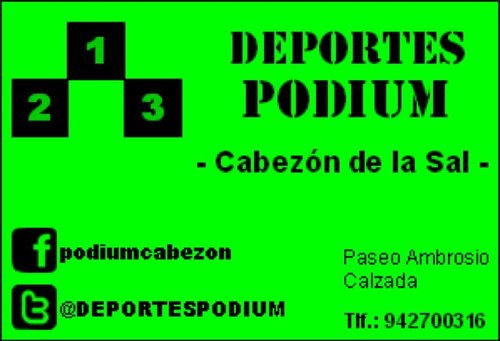 TWITTER DE TU TIENDA DE DEPORTES EN CABEZON DE LA SAL
942700316
info@deportespodium.net