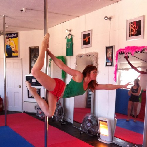 One of the founding mothers of the UK pole scene in 2001 setting all the trends you see in pole dancing studios today! Also http://t.co/fxgex9NblJ