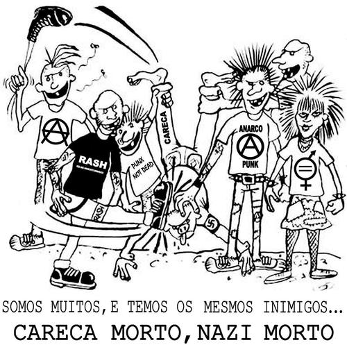 Twitter oficial da página Punks not dead, no Facebook.