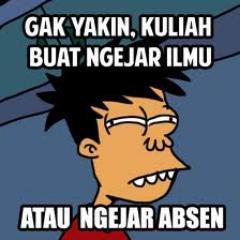 kadang bijak, kadang humoris, kadang galau dan kadang-kadang tidak sama sekali :D mau tweet yang lebih kocak follow @mahasiswa_kocak