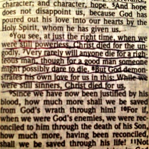 Romans 5:6-8
Saved by a glorious God full of mercy and love Feel free to leave prayer requests in the inbox! Would love to pray for you