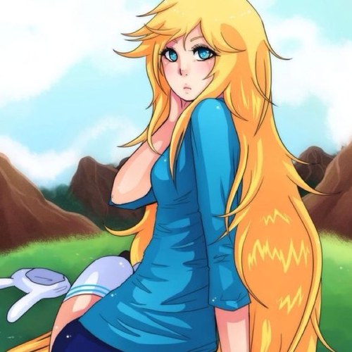 Hey there! Im the totally rad Fionna! I'm here to stop evil and save the day! Good little girl~