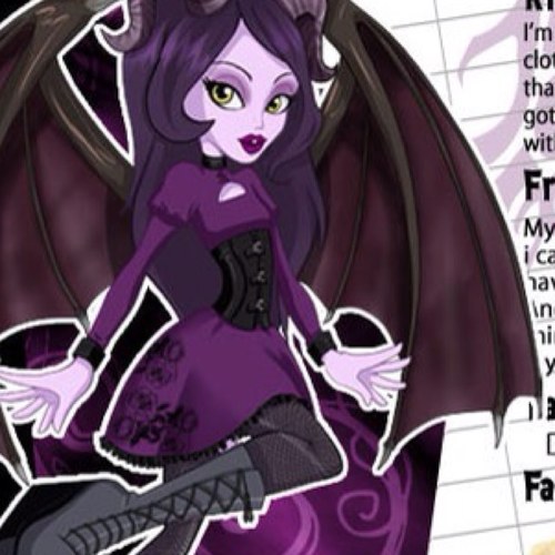 I go to monster high im daughter of the JERSEY DEVIL thats right im from jersey and people say im evil and than run away #16