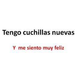 Con cada corte que me hago le hago daño al corazon de el, Escribo lo que no digo.
