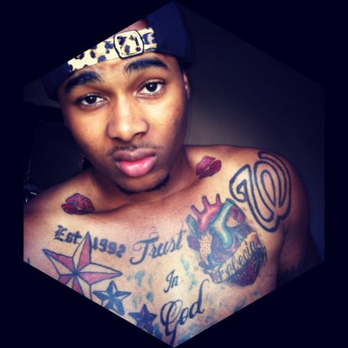 Death before dishonor,Family,Faith & Determination,Tattoos, Clothes and Cheerios. InstaG: thatkidvaughn