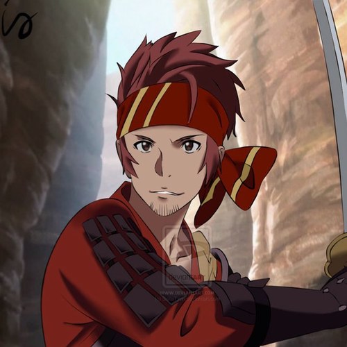 Hey! I'm Klein! I was trapped in the SAO event along with Kirito! leader if of the guild Fuurinkazen!